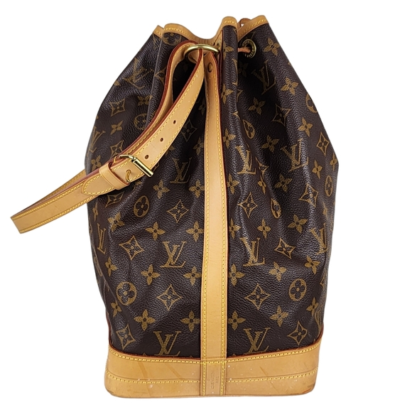 Large Louis Vuitton Noe Drawstring Monogram Shoulder Bag - Picture 3 of 10